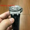 Quartz Diamonds Watch Rose Gold и серебряный чехол 44 -мм мужчина роскошный коричневый черный кожаный ремешок Quartz Design Полный iced out Высокий качество255b