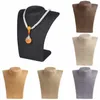 Jewelry Pouches Bags JAVRICK Fashion Woman Rope Mannequin Bust Display Stand Shelf Holder Necklace 6 Colors261S
