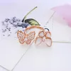 Europe 100% S925 Sterling Silver Ring Butterfly Clover Personlighet Fashion Classic Goddess Temperament Handsmycken Gift 2020 New251L