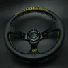 Plato hondo para volante de cuero Vertex de 320 mm para Hub Drifting Yellow Stitch173P