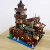 Blocks Creative Mini City Fishing Village Store Hut Building Block Idea Seaside Vacation House Decor Bricks Christmas Toys Kids Gifts R230720