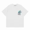 2023 Mens Trapstar T 셔츠 자수 짧은 슬리브 복장 찰과 트랙 슈트 블랙 코튼 런던 스트리트웨어 탑 티