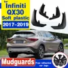 インフィニティ用の成形車の泥フラップQX30 2017 2018 2019マッドフラップスプラッシュガードマッドフラップマッドガードフェンダーカーアクセサリー265y