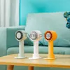 Portable Air Coolers Electric Fan USB Mini Fan Semiconductor Cooling 2200mAh Battery Rechargeble Handheld Fan Shopping Cooling Home Car Air Cooler X0729