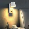 Lampada da parete 3W Moderna semplice luce da lettura sul comodino con interruttore TV Divano Sfondo Camera da letto Balcone Corridoio Faretto