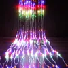 336 ستارة ضوء 3M 3M الشلال أضواء عيد الميلاد Luces Decorativas Garland Luminaria الستائر ستائر مصابيح مقاومة للماء 2665