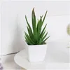 Other Home Decor Desktop Decoration Mini Artificial Aloe Plant Bonsai Simation Succent Potted Flower Desk Drop Delivery Garden Dh0Ve