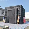 4x4x4mH Cube Awning Inflatable Black Nightclub Tent Disco Outdoor Entertainment Tent for Birthday Party or Movie Watching