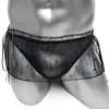 Underpants See Through Mesh Sissy Panties Skirted Frilly Mens Briefs Underwear Bikini Gay Sexy Lingerie Crossdressers