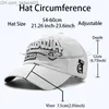 Ball Caps 2023 NOWOŚĆ bawełniana bawełniana bawełniana czapka baseballowa damska moda wypoczynek retro haft haft sportowy sportowy kapelusz Hip Hap Hap Hat Z230720