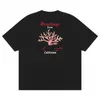PA MENS PALM SKRÓTKOŚĆ California Koralowa koszulka Klasyczna Klasyczna koszulka Mężczyzn Women T-shirty Luksusowe koszulki