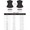 Femmes Shapers Underbust Noir Corset Femme Ceinture Plus La Taille Top Court Faja Gaine Acier Désossé Minceur Taille Corsets pour Femmes Body Shapewear 230719