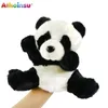 Puppets Athoinsu Söt djurmodell Handdockor Toys Children's Party Tiger Panda Plush Education Fairy Tale Theatre Props 230719