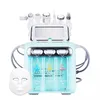 Produto quente 7 em 1 máquina de rejuvenescimento RF Aqua Skin Scrubber Hydra Dermoabrasão Beauty Machine com máscara de led