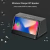 2 in 1 Bluetooth speaker 10 W Fast Wireless Charger Hand Call Portable Bass Power Bank Sound Box For Samsung iPhone326V