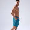 Mäns badkläder Summer Board Shorts Solid Swimsuit Men Casual Gay Surffing Beachwear With Pocket Swim Bripts332f