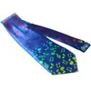 Bow Ties Men's Music Tie Polyester 10CM Neck Musical Note Printed Colorful Width Thin For Men Weeding Party Concert Gift