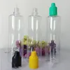 450pcs/Lot Colorful Childproof Tamper Caps 120ml E Liquid Clear Empty Bottles PET Plastic Bottles 120 ml For Oil Ejuice Container Jlvhc