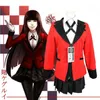 カーニバルkakegurui jabami yumeko yomoduki runaコスプレコスチューム女性コートウィッグハロウィーンアダルトキッドガールY0913295D