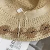 Wide Brim Hats Flower Design Summer Women Bucket Hat Foldable Crochet Sun Sunshade Holiday Beach Wholesale