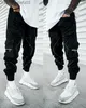 Męskie spodnie designerskie spodnie męskie z panelowym wzorem luźne sportowe spodni spodni swobodny ładunek spodnie dresowe dla mężczyzny harem wiele kieszeni Joggers Z230720