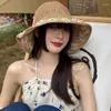 Wide Brim Hats Flower Design Summer Women Bucket Hat Foldable Crochet Sun Sunshade Holiday Beach Wholesale