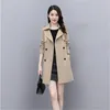 Vrouwen Trenchcoats Hoge Kwaliteit Lange Windjack Vrouwelijke 2023 Lente Mode Dunne Double Breasted Jas Vrouwen Kleding Losse Overjas G2455