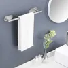 Porte-serviettes en acier inoxydable porte-serviettes auto-adhésif pour salle de bain cuisine toilette montage mural sans poinçon L230704