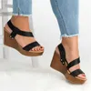 Sandals Summer High Wedges Heel Sandals Fashion Open Toe Platform Elevator Women Sandals Shoes Pumps 2023 L230720