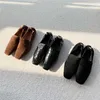 Toteme Designer Shoes Shoe Womens Nisch Autumn Spring Slip-on New and Enside Shoes Square Head Leather Sheep