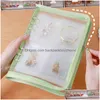 Boîtes De Rangement Bacs Nouveau Bijoux Organisateur Livre Ins Portable Collier Porte-Anneau Sac Bracelet Perle Boîte Boucle D'oreille Outils Avec Boucle Po Dhfyb