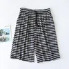 Men's Sleepwear Modal Striped Shorts Loose Pajamas Pants For Summer Thin Printing Capris Oversize Home Beachwear