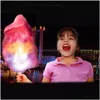 Party Favor Ups Cotton Candy Light Cônes Colorf Favors Glowing Luminous Marshmallow Cone Stick Halloween Christmas Supply Clignotant C Dhjrs