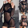 NXY Sexy Rok Plus Size Sexy Vrouwen Lingerie Hot Erotische Porno Nachtkleding Ondergoed Mesh Lingerie Nacht Jurk Erotische Kostuums lenceria femenina 230717