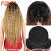 Perucas Sintéticas Afro Kinky Curly Baby Hair 13*4 Grandes Rendas Frente Perucas para Mulheres Negras Ondas Soltas Naturais 30 Polegadas Peruca Sintética Cosplay 230227