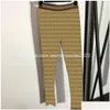 Survêtements pour femmes élégant à manches longues Zipper Fl Lettre Designer Running Set Printemps Été Yoga Leggings 2 Pièce Drop Delivery Appar Dhtai