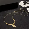 Designer C Letter logo Pendant Necklaces CCity Women silvery chokers Woman Luxury Gold Necklace Jewelry 787