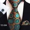 Papillon 2023 cravatta quadrata polsino sciarpa tre pezzi a righe per uomo lusso 8 cm cravatta tasca gemelli regalo accessori abito