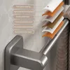 Porta di asciugamano autoadesiva senza perforazione in alluminio Accessori per abbigliamento da bagno Accessori per il bagno L230704
