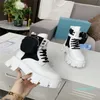 2023-Luxury Designer Women Boots Ladies Ankle Fashion Womens Autumn Winter High Heel Short Platform Leather Top Quality Booties