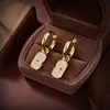 Woman Stud Earrings letter V gold Internet celebrity Hoop Earing Designer Pearl Orecchini Luxury V logo Women jewelry 78