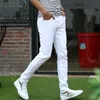 Männer Skinny Jeans Weiß Denim Hosen Neue Mode Männer Bleistift Hosen Schlank Solide Jeans Männer Frühling Lange Hohe Qualität333m