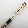 Penne stilografiche regalo Jinhao Smoothly Century 100 Placcatura in oro reale Penne stilografiche scavate per scrivere cancelleria Regalo aziendale di Natale 230720