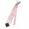 Bow slipsar rosa ombre japanska vågor mönster tryck våg avslappnad unisex nacke daglig slitage smal randig smal kravat