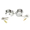 New Heavy 304 Stainless Steel Handcuffs Lockable Wrist Cuffs Female Shackles Restraint Fetish Slave Bondage Adults BDSM sexy Toys309T