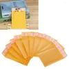 Confezione regalo 10 pezzi Kraft Bubble Mailer Buste di carta per sacchetti postali imbottiti gialli