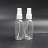 Heißverkauf Plastikspray Pumpe leere Flaschen 80 ml Parfüm Probe Fläschchen für Desinfektionsspray 700pcs Los Bulk -Bestand auf Promotion RQLXA