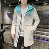 남자 재킷 스프링 패션 가을 의류 대형 m-4xl 2023 ins windbreaker 남성 미드 길이 청소년 코트 스트리트 아웃웨어 탑