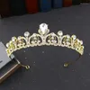 Haarspangen Silber Farbe Kristall Prinzessin Kronen Braut Tiara Festzug Diadem Mode Hochzeit Krone Kopfschmuck Schmuck Zubehör
