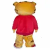 2019 Hoge kwaliteit cartoon Taarten Daniel Tiger Mascot Kostuum Daniele Tiger Mascot Costumes219L